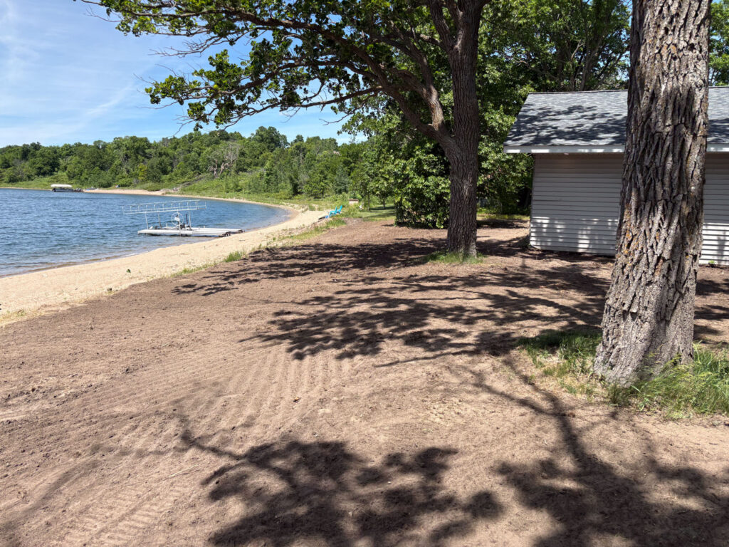 Lake front excavation